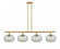 Gorham - 4 Light - 48 inch - Satin Gold - Stem hung - Island Light (3442|516-4I-SG-G249-LED)