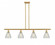 Conesus - 4 Light - 48 inch - Satin Gold - Stem hung - Island Light (3442|516-4I-SG-G275-LED)