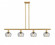 Fenton - 4 Light - 48 inch - Satin Gold - Stem hung - Island Light (3442|516-4I-SG-G92)