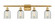 Caledonia - 4 Light - 35 inch - Satin Gold - Bath Vanity Light (3442|516-4W-SG-G259)