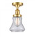 Bellmont - 1 Light - 6 inch - Satin Gold - Semi-Flush Mount (3442|517-1CH-SG-G194)