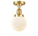 Beacon - 1 Light - 6 inch - Satin Gold - Semi-Flush Mount (3442|517-1CH-SG-G201-6)