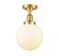 Beacon - 1 Light - 8 inch - Satin Gold - Semi-Flush Mount (3442|517-1CH-SG-G201-8)