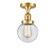 Beacon - 1 Light - 6 inch - Satin Gold - Semi-Flush Mount (3442|517-1CH-SG-G202-6)