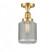 Stanton - 1 Light - 6 inch - Satin Gold - Semi-Flush Mount (3442|517-1CH-SG-G262)
