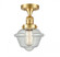 Oxford - 1 Light - 8 inch - Satin Gold - Semi-Flush Mount (3442|517-1CH-SG-G534)