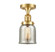 Bell - 1 Light - 5 inch - Satin Gold - Semi-Flush Mount (3442|517-1CH-SG-G58-LED)