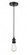 Edison - 1 Light - 2 inch - Matte Black - Cord hung - Mini Pendant (3442|616-1P-BK)