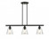 Caton - 3 Light - 34 inch - Matte Black - Stem hung - Island Light (3442|616-3I-BK-G454-LED)