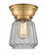 Chatham - 1 Light - 7 inch - Brushed Brass - Flush Mount (3442|623-1F-BB-G142)