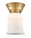 Canton - 1 Light - 6 inch - Brushed Brass - Flush Mount (3442|623-1F-BB-G181-LED)