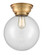 Beacon - 1 Light - 10 inch - Brushed Brass - Flush Mount (3442|623-1F-BB-G202-10)