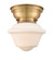 Oxford - 1 Light - 8 inch - Brushed Brass - Flush Mount (3442|623-1F-BB-G531-LED)
