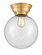 Beacon - 1 Light - 10 inch - Satin Gold - Flush Mount (3442|623-1F-SG-G204-10)