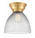 Seneca Falls - 1 Light - 10 inch - Satin Gold - Flush Mount (3442|623-1F-SG-G222)