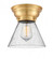 Cone - 1 Light - 8 inch - Satin Gold - Flush Mount (3442|623-1F-SG-G44-LED)