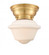 Oxford - 1 Light - 8 inch - Satin Gold - Flush Mount (3442|623-1F-SG-G531-LED)