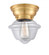 Oxford - 1 Light - 8 inch - Satin Gold - Flush Mount (3442|623-1F-SG-G532)
