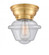 Oxford - 1 Light - 8 inch - Satin Gold - Flush Mount (3442|623-1F-SG-G534-LED)