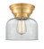 Bell - 1 Light - 8 inch - Satin Gold - Flush Mount (3442|623-1F-SG-G72)