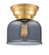 Bell - 1 Light - 8 inch - Satin Gold - Flush Mount (3442|623-1F-SG-G73)