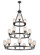 Clymer - 18 Light - 40 inch - Matte Black - Chain Hung - Chandelier (3442|82034-BK-G801-LED)