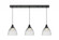 Edison - 3 Light - 36 inch - Matte Black - Cord hung - Linear Pendant (3442|123BK-10BW-1H-BK-G222)