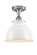 Adirondack - 1 Light - 8 inch - Polished Chrome - Semi-Flush Mount (3442|516-1C-PC-M14-W)