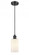 Clymer - 1 Light - 4 inch - Matte Black - Cord hung - Mini Pendant (3442|516-1P-BK-G801)