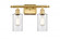 Clymer - 2 Light - 14 inch - Satin Gold - Bath Vanity Light (3442|516-2W-SG-G802-LED)