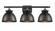 Adirondack - 3 Light - 28 inch - Black Antique Brass - Bath Vanity Light (3442|516-3W-BAB-M14-BK-LED)