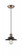 Railroad - 1 Light - 8 inch - Antique Copper - Cord hung - Mini Pendant (3442|201CBP-ACBK-M6-BK)