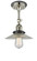 Halophane - 1 Light - 9 inch - Polished Nickel - Semi-Flush Mount (3442|201FBP-PNBK-G2)