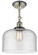 Bell - 1 Light - 12 inch - Polished Nickel - Semi-Flush Mount (3442|201FBP-PNBK-G74-L)