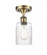 Hadley - 1 Light - 5 inch - Antique Brass - Semi-Flush Mount (3442|516-1C-AB-G342)