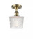 Niagara - 1 Light - 7 inch - Antique Brass - Semi-Flush Mount (3442|516-1C-AB-G402)