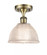Arietta - 1 Light - 8 inch - Antique Brass - Semi-Flush Mount (3442|516-1C-AB-G422)
