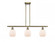 Belfast - 3 Light - 36 inch - Antique Brass - Stem hung - Island Light (3442|516-3I-AB-G101)