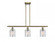 Cobbleskill - 3 Light - 36 inch - Antique Brass - Stem hung - Island Light (3442|516-3I-AB-G112)