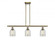 Caledonia - 3 Light - 36 inch - Antique Brass - Stem hung - Island Light (3442|516-3I-AB-G259)
