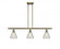 Conesus - 3 Light - 36 inch - Antique Brass - Cord hung - Island Light (3442|516-3I-AB-G275)