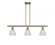 Conesus - 3 Light - 36 inch - Antique Brass - Stem hung - Island Light (3442|516-3I-AB-G275-LED)