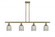 Caledonia - 4 Light - 48 inch - Antique Brass - Cord hung - Island Light (3442|516-4I-AB-G257-LED)