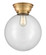 Beacon - 1 Light - 12 inch - Brushed Brass - Flush Mount (3442|623-1F-BB-G202-12)