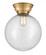 Beacon - 1 Light - 12 inch - Brushed Brass - Flush Mount (3442|623-1F-BB-G204-12-LED)