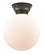 Beacon - 1 Light - 12 inch - Oil Rubbed Bronze - Flush Mount (3442|623-1F-OB-G201-12)