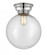 Beacon - 1 Light - 12 inch - Polished Chrome - Flush Mount (3442|623-1F-PC-G204-12)