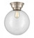 Beacon - 1 Light - 12 inch - Brushed Satin Nickel - Flush Mount (3442|623-1F-SN-G202-12-LED)