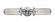 Centri - 2 Light - 22 inch - Polished Chrome - Bath Vanity Light (3442|900-2W-PC-CE228-PC-CL-LED)