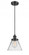 Cone - 1 Light - 8 inch - Matte Black - Cord hung - Mini Pendant (3442|916-1P-BK-G42)